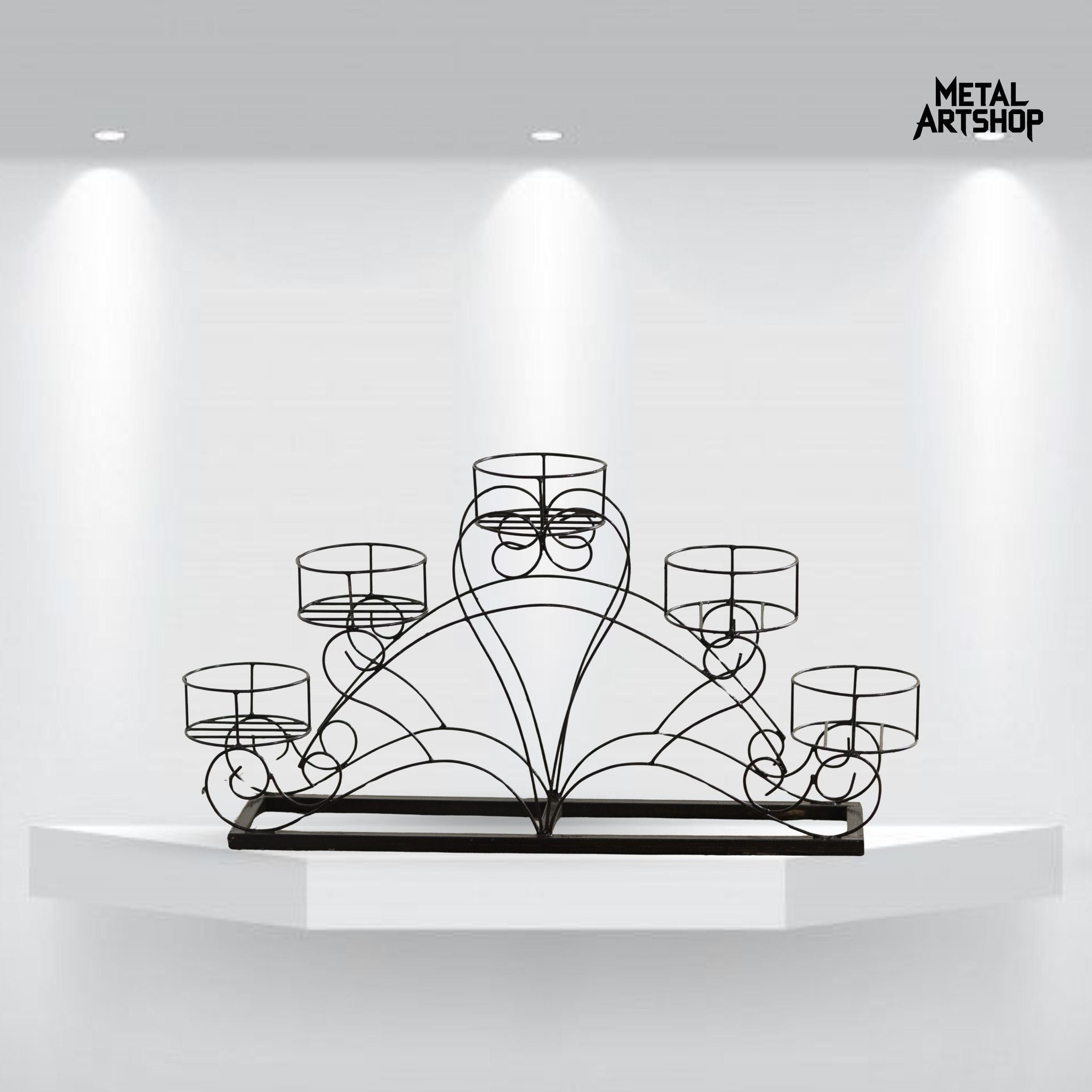 Five-Pot Heart Planter